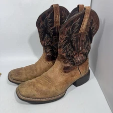 Ariat Men's Sport Cool VenTEK Brown Leather Cowboy Boots #10031446 Size 9D