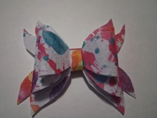 Girls, Classic Double Stacked Banquet  Hair Bow Clips Hair Accessories