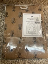 Home Collections by Raghu gathered Pineapple Swag Curtain Panels