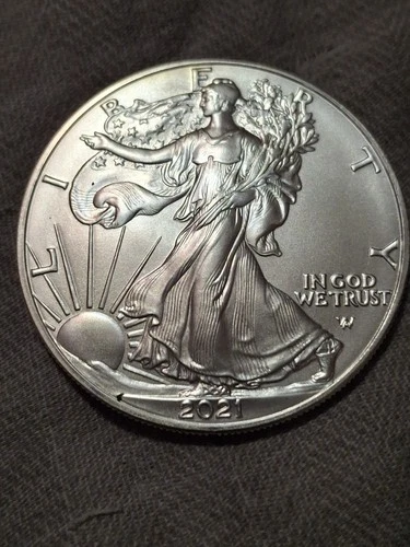 U.S. Mint American Eagle 2021 1 oz Silver Bullion Coin .999 Uncertified type 2