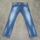 Diesel Jeans Mens 38 Blue Safado Slim Straight Stretch 0840F Medium Wash 38x32