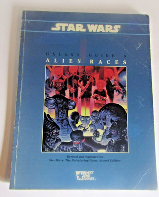 Star Wars Galaxy Guide 4 Alien Races 1994 2nd Edition Book RPG West End Games