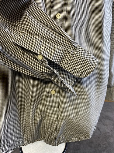 Polo Ralph Lauren schwarz-weißes Hemd mit Gingham-Karo und Knopfleiste Größe L - Bild 4 von 7