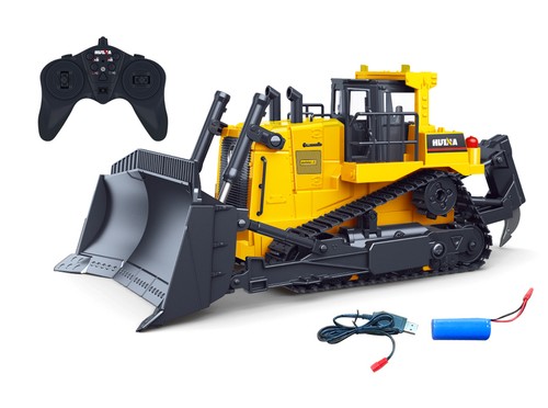 Huina 1554 1:16 2.4Ghz RC Bulldozer RC Construction Toy with LED Lights and Soun - Picture 2 of 4