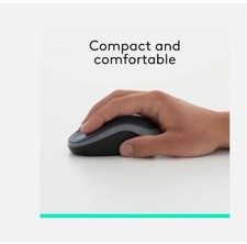 Logitech M185 Wireless Mouse 2.4GHz with USB Mini Receiver 910-002225 -Grey