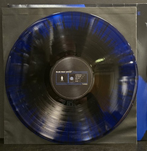 Rare! Blue Man Group Three Vinyl 2Lp RSD 2016 Blue/Black Splatter Limited - Imagen 7 de 11
