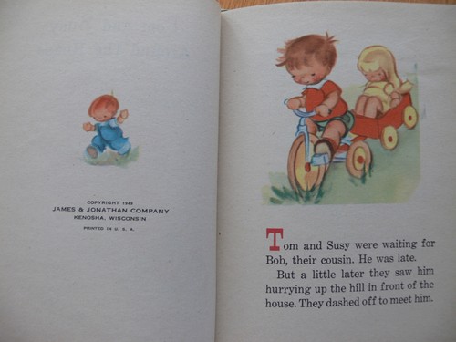 Vintage A Blue Bird Book ~ TOM AND SUSY AROUND THE HOUSE ~ Great! - Imagen 5 de 10