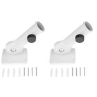  2 Sets Flag Pole Wall Mount Single Flagpole Holder Adjustable Bracket