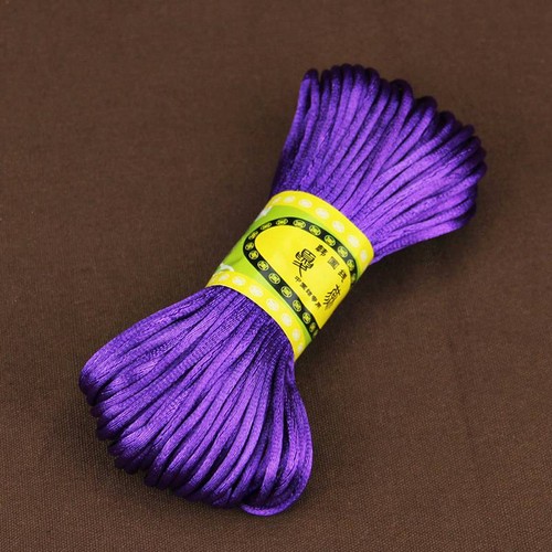 Braiding Kumihimo Nylon Cord String UK Rattail Satin 20m x 2mm Rope Thread Knot - Picture 39 of 46