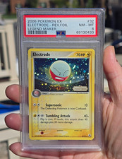 2006 Pokemon EX Legend Maker Electrode Reverse Holo #32 PSA 8 SWIRL Low Pop 33