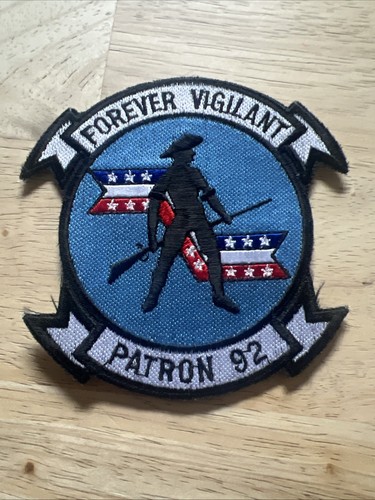 US Navy Marine Corps Aviation Squadron Patch Forever Vigilant PATRON 92 - Picture 2 of 6
