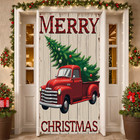 Green Tree Holiday Banner Event Decor Christmas Decoration For Home Decor