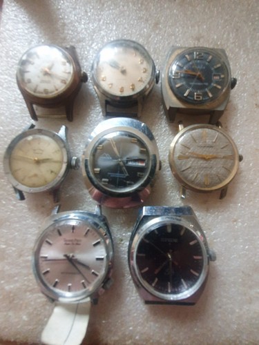 8 seltene Vintage Uhren für Ersatzteile/Reparatur #7