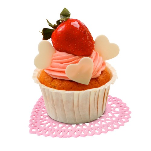 250 Pcs Carta Da Base Di Torte Forma Cuore Bambino Centrini Per Tavoli - Foto 3 di 12