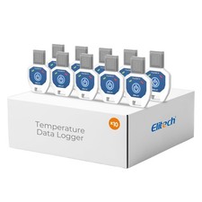 10 Pack Temperature Data Logger Single Use 90 Days in-Transit Trip Disposable...