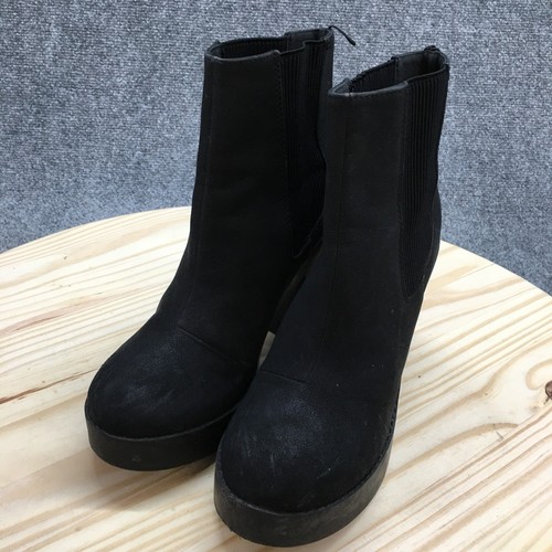 Botas Divided by H&M para mujer 8 plataformas Chelsea negras tacones casuales - Imagen 6 de 23