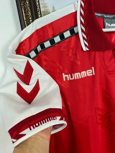 Denmark Home football shirt 1996 Soccer Hummel Jersey Mens Trikot Size XL - Picture 6 of 16