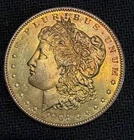 superb toned Gem BU 1904 O New Orleans Morgan Silver Dollar 1$ no reserve