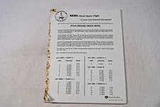 STS-8 ROCKWELL INTERNATIONAL SPACE SHUTTLE GROUND TRACK MAPS UNCOMMON