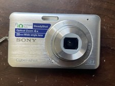 Sony Cybershot DSC-W310 Silver 12.1MP Digital Camera Tested NO BATTERY CHARGER