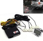 Reverse Parking Assist System 4X Sensor+Led Screen Alert Radar Set New W/Silent