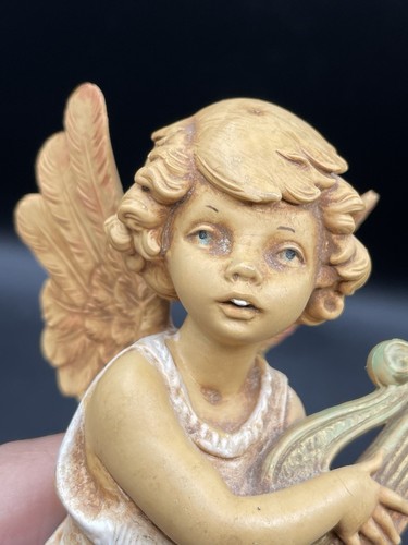 Vintage Fontanini Depose Italy Angel with Lyre Harp #364 - Picture 7 of 8