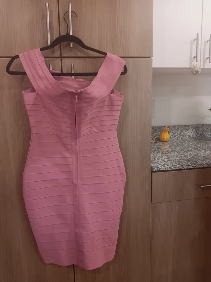 Vestido rosa de spandex para mujer talla M/L - Imagen 2 de 4