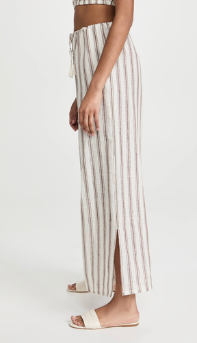 NWOT $248 Tory Burch Linen Summer Beach Pants Medium women wear - Picture 5 of 16