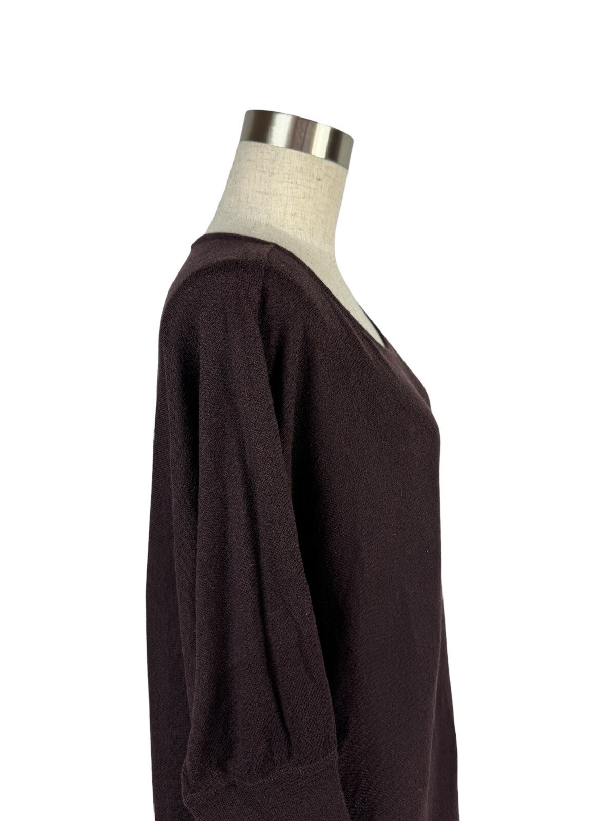 Peruvian Connection Dark Purple Thin Sweater XL P… - image 14