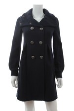 Pinko Double Breasted Knitted Coat / Midnight