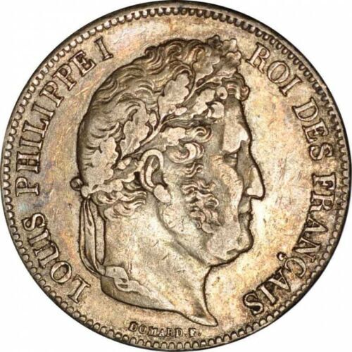 1834年 フランス ルイ・フィリップ1世 5フラン 大型銀貨