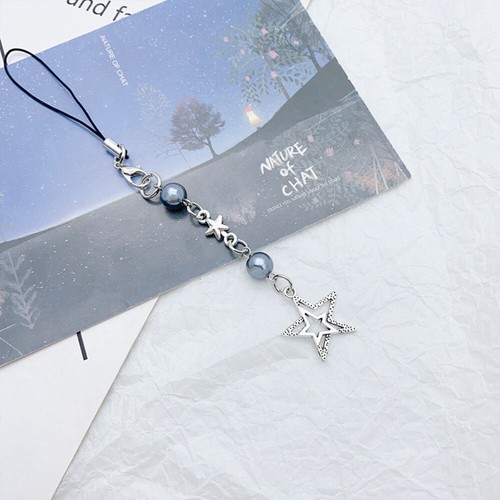 Stylish Lanyard Y2K Star Phone Chain Beaded Phone Lanyard Bag Decoration - 第 3/14 張圖片