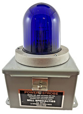 3000-GLASS: MAXI-SIGNAL MILL SPECIALTIES, POWER-STROBE BLUE LIGHT 250VDC