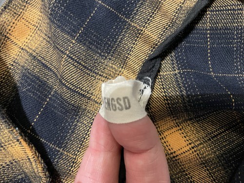 Y2K Style Yellow Black Goth Punk Plaid Pleated Flare Mini Skirt Size XS - Picture 5 of 8