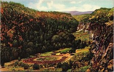 Prijoles Canyon New Mexico NM Linen Postcard PM Jacob Lake AZ Cancel WOB Note