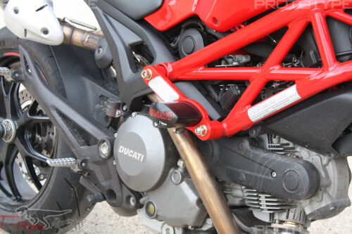 Deslizadores de marco sin corte T-Rex Racing Ducati Monster 696 / 796 / 1100 - negros - Imagen 10 de 12