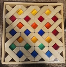 Rainbow Building Cubes Color Perception Montessori Toy for Girls Kids Boys