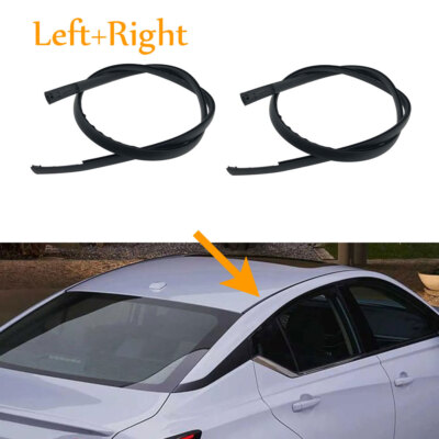 2PCS Roof Trim Molding Black For 2013-2018 Nissan Altima Sedan Coupe 2.5L