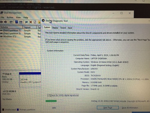 Lenovo 330-15IGM 15.6" HD LED Laptop intel N5000, 8GB/4GB, 500/1TB/2T HDD,Win10p - Picture 17 of 26