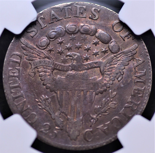 1806 Draped Bust Quarter NGC VF35 25 cents strong for grade - Picture 3 of 3