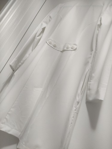 Meta Labwear White Swan Uniform Medical Esthetics Woman's Scrub White Sz 2 NWT - Picture 9 of 13