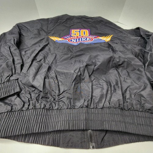 NHRA Bomber Windbreaker Jacket Special Edition 50th Aniversary Drag Racing XXL - Picture 14 of 14