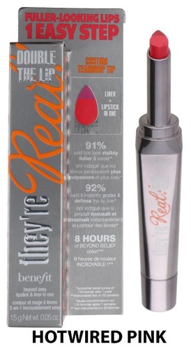 Benefit BUY 1 GET 1 HALF PRICE They're Real Double The Lip Lipstick 1.5g - Picture 6 of 11