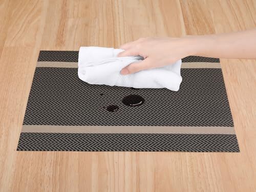 Placemats Set of 8 Vinyl Placemats for Kitchen Dining Table Decor Washable He... - Picture 3 of 7