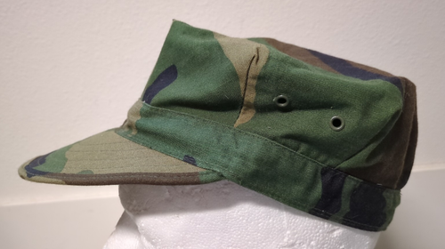 De colección 1988 USMC Cuerpo de Marines Militar 8 Puntos Cubierta Sombrero/Gorra Bosque Mediano - Imagen 3 de 6