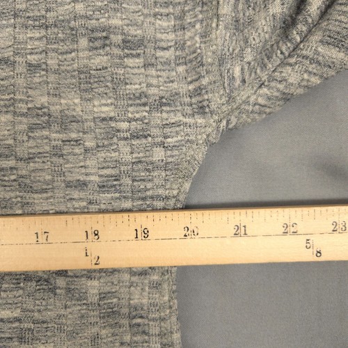 Womens Cardigan S Gray Hooded Chunky Open Front Knit Sweater Jacket Cozy Layer - Bild 11 von 12