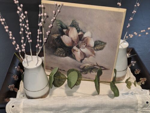 Magnolia Chic~Upcycled Repurposed Salt & Pepper Vignette Tabletop Decor (FS) - Picture 2 of 10