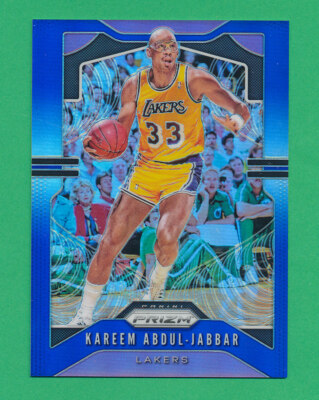 NM-MT+/- LEW ALCINDOR KAREEM ABDUL JABBAR 2019 BLUE PRIZM PANINI #20 *TPHLC-5034