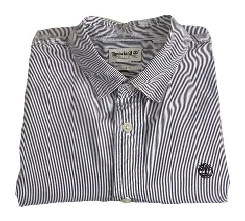 Timberland Mens Long Sleeve Smart Casual Button Up Pinstriped Shirt Size Large - Picture 19 of 19