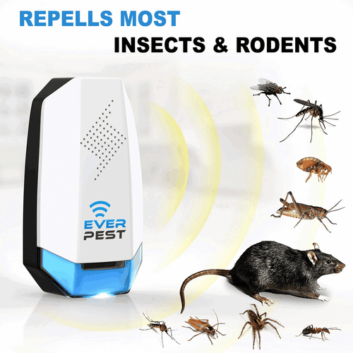 Ultrasonic Pest Conttol Plug in 2 Pack Electronic Insect Defender Roach Bed Bug - Picture 2 of 7